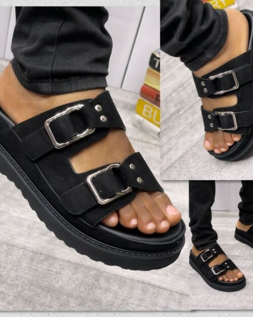 Double-Strap Slide Sandals | Comfort Meets Modern Style