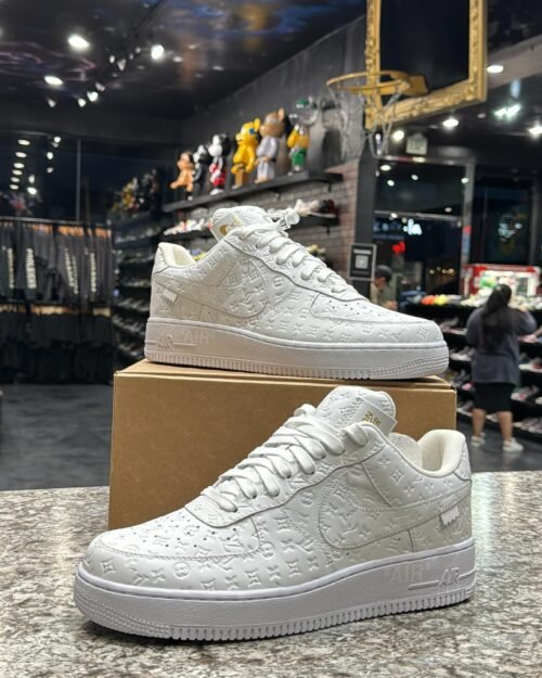 Louis Vuitton x Nike Air Force 1 Custom White Monogram