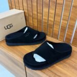 UGG Suede Black Slides