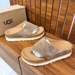 UGG Suede Black Slides