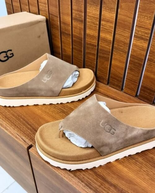 UGG Suede Black Slides