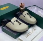 Buscemi Leather Tassel Mule Slip-On