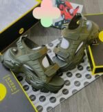 Buffalo London Green Vegan Platform Sandals