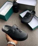 Buscemi Leather Tassel Mule Slip-On