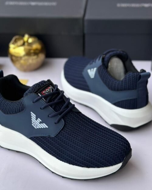 EA7 Emporio Armani Logo-Print Panelled Sneakers