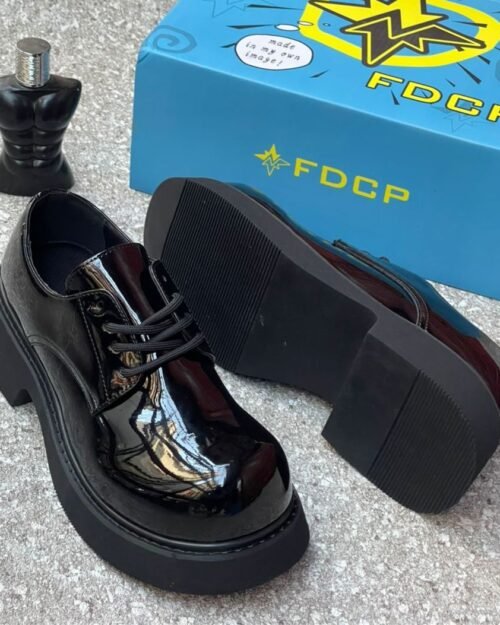 FDCP Glossy Chunky Sole Derby Shoes