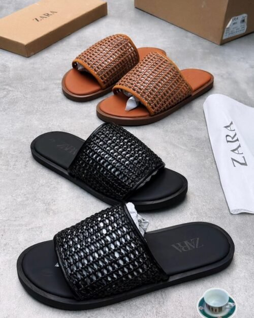 Zara Men’s Woven Palm Slides