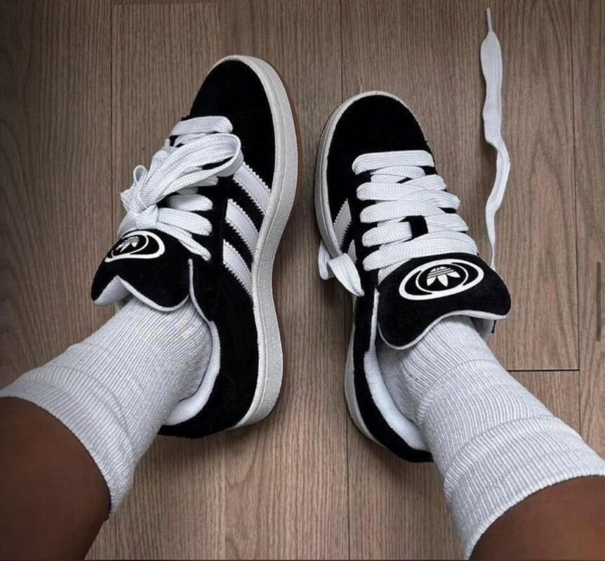Adidas Campus 00s: Black Suede and White Accents