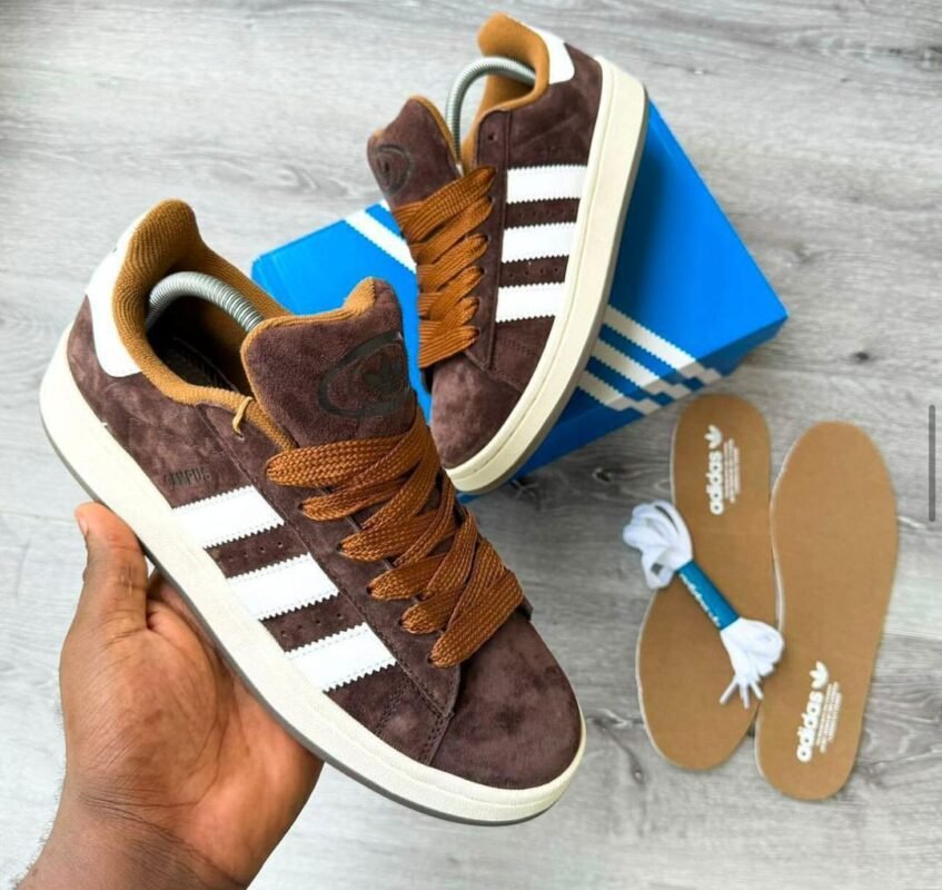 Adidas Campus 00s “Bark Brown” Suede Retro Sneakers