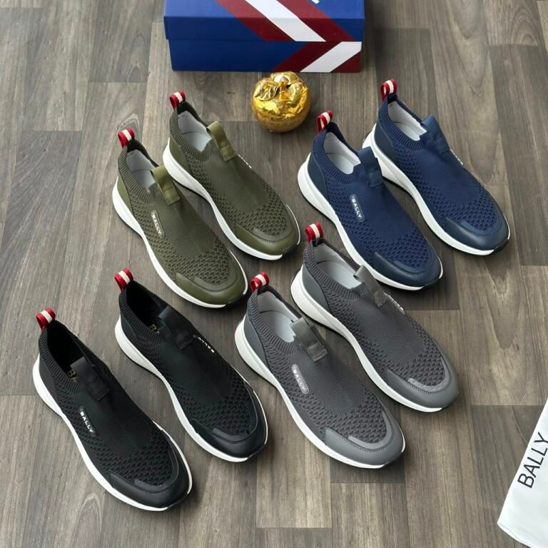 Bally Mesh Knit Casual Slip-On Sneakers