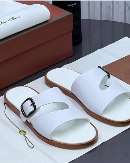Loro Piana Men’s Pam Leather Slippers