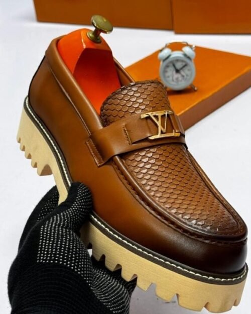 Major Loafers with Textured Upper & Chunky Sole