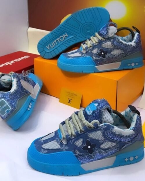 Skate Sneakers Blue Denim