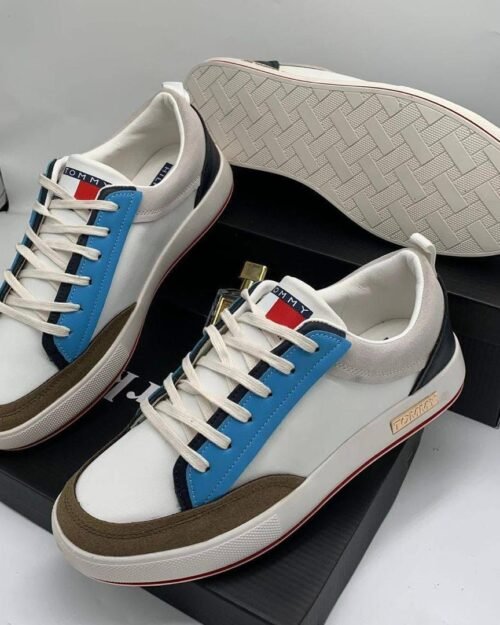 Tommy Hilfiger Color-Block Cupsole Low-Top Sneakers