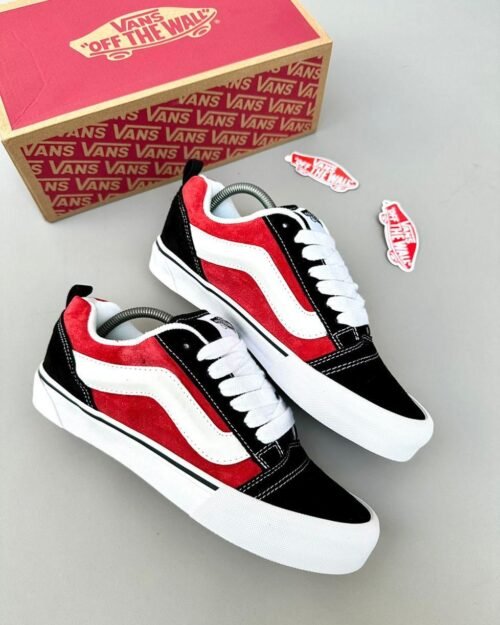 Vans Old Skool Red, Black & White Sneakers