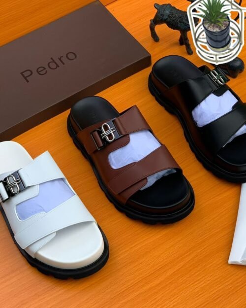 Pedro Men's Double-Strap Buckle Sandals