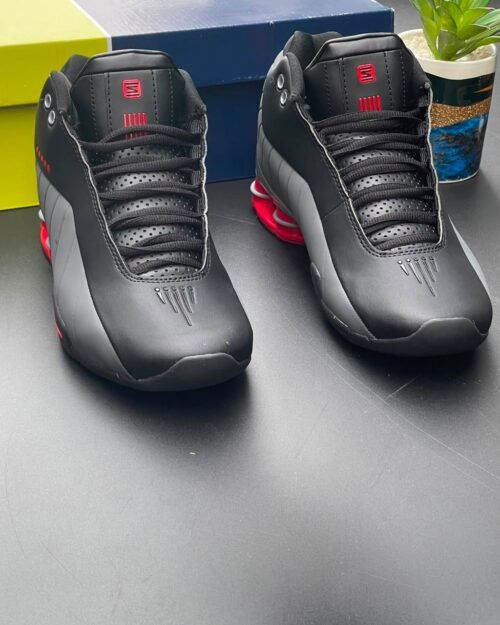Nike Shox BB4 "Black, Iron Grey & University Red"